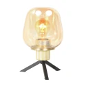 Steinhauer table lamp REFLEXION 1 flame E27 IP20, brass dimmable