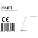 Steinhauer table lamp SERENADE rotatable, CCT Switch, tiltable, with touch dimmer IP20, steel brushed dimmable