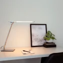 Steinhauer table lamp SERENADE rotatable, CCT Switch, tiltable, with touch dimmer IP20, steel brushed dimmable