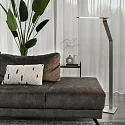 floor lamp SERENADE CCT Switch, adjustable, with touch dimmer IP20, brushed aluminium dimmable