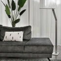 floor lamp SERENADE CCT Switch, adjustable, with touch dimmer IP20, brushed aluminium dimmable