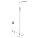 floor lamp SERENADE CCT Switch, adjustable, with touch dimmer IP20, brushed aluminium dimmable