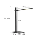 Mexlite desk lamp STEKK tiltable, with touch dimmer IP20, black matt dimmable