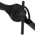 anne light & home wall luminaire KASKET with switch, with jointed arm, with plug E27 IP20, black matt 