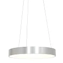 pendant luminaire RINGLEDE - Ø 48CM large, round, direct / indirect IP20, silver brushed dimmable