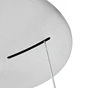 Steinhauer pendant luminaire RINGLEDE - Ø 48CM large, round, direct / indirect IP20, silver brushed dimmable