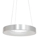 Steinhauer pendant luminaire RINGLEDE - Ø 48CM large, round, direct / indirect IP20, silver brushed dimmable