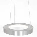Steinhauer pendant luminaire RINGLEDE - Ø 48CM large, round, direct / indirect IP20, silver brushed dimmable