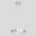 Steinhauer pendant luminaire RINGLEDE - Ø 48CM large, round, direct / indirect IP20, silver brushed dimmable
