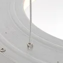 Steinhauer pendant luminaire RINGLEDE - Ø 48CM large, round, direct / indirect IP20, silver brushed dimmable