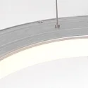 Steinhauer pendant luminaire RINGLEDE - Ø 48CM large, round, direct / indirect IP20, silver brushed dimmable