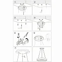 Steinhauer pendant luminaire RINGLEDE - Ø 48CM large, round, direct / indirect IP20, silver brushed dimmable