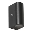 Steinhauer Outdoor wall luminaire, LED, 2 flames, 4W, 2700K, IP44, black