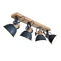 Mexlite Spot GEARWOOD, 4 flames, grey