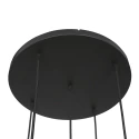 Steinhauer pendant luminaire BOLLIQUE 5 flames E27 IP20, amber, brass, black dimmable