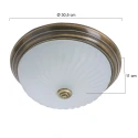 Steinhauer Steinhauer Wall and ceiling luminaire CEILING AND WALL, 1 flame, bronze
