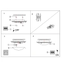Steinhauer Steinhauer Wall and ceiling luminaire CEILING AND WALL, 1 flame, bronze