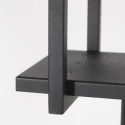 Mexlite pendant luminaire BUCKLEY 4 flames, with shelf E27 IP20, black matt dimmable