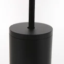 Mexlite Mexlite Pendant luminaire AUREOLE, 1 flame, with gold ring, 45cm, black