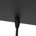 Steinhauer Steinhauer Pendant luminaire REFLEXION, 5 flames, smoky, fitting black