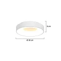 Steinhauer ceiling luminaire RINGLEDE - Ø 30CM small, round, direct / indirect IP20, white matt dimmable