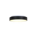 Steinhauer ceiling luminaire RINGLEDE - Ø 30CM small, round, direct / indirect IP20, black matt dimmable