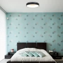 Steinhauer ceiling luminaire RINGLEDE - Ø 30CM small, round, direct / indirect IP20, black matt dimmable