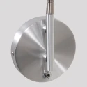 Steinhauer wall luminaire NATASJA with switch, with flex arm GU10 IP20, steel brushed dimmable