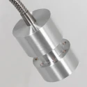 Steinhauer wall luminaire NATASJA with switch, with flex arm GU10 IP20, steel brushed dimmable