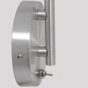 Steinhauer wall luminaire NATASJA with switch, with flex arm GU10 IP20, steel brushed dimmable