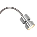 Steinhauer wall luminaire NATASJA with switch, with flex arm GU10 IP20, steel brushed dimmable