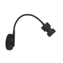wall luminaire NATASJA with switch, with flex arm GU10 IP20, steel brushed dimmable