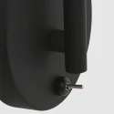 wall luminaire NATASJA with switch, with flex arm GU10 IP20, steel brushed dimmable
