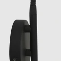 wall luminaire NATASJA with switch, with flex arm GU10 IP20, steel brushed dimmable