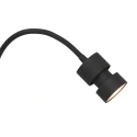 wall luminaire NATASJA with switch, with flex arm GU10 IP20, steel brushed dimmable