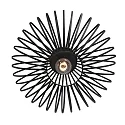 anne light & home ceiling luminaire DUNBAR 1 flame, round E27 IP20, black matt dimmable