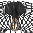 anne light & home ceiling luminaire DUNBAR 1 flame, round E27 IP20, black matt dimmable