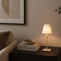 table lamp ANCILLA 1 flame, large E14 IP20, creme 