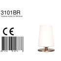 Steinhauer table lamp ANCILLA 1 flame, short, with switching function, conical E27 IP20, brushed bronze dimmable