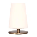 Steinhauer table lamp ANCILLA 1 flame, short, with switching function, conical E27 IP20, brushed bronze dimmable
