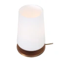 Steinhauer table lamp ANCILLA 1 flame, short, with switching function, conical E27 IP20, brushed bronze dimmable