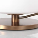 Steinhauer table lamp ANCILLA 1 flame, short, with switching function, conical E27 IP20, brushed bronze dimmable
