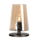 Steinhauer table lamp ANCILLA 1 flame, small E27 IP20, cocoa 