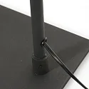 Mexlite floor lamp SERPENT with flex arm, with touch dimmer IP20, black matt dimmable
