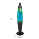 Mexlite table lamp VOLCAN with switch, conical E14 IP20, black matt 