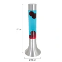 table lamp VOLCAN cylindrical, with switch E14 IP20, steel brushed 