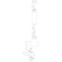 table lamp VOLCAN cylindrical, with switch E14 IP20, steel brushed 