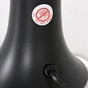 Mexlite table lamp VOLCAN cylindrical, with switch E14 IP20, black matt 