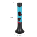 Mexlite table lamp VOLCAN cylindrical, with switch E14 IP20, black matt 
