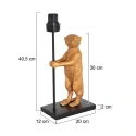 anne light & home table lamp ANIMAUX - SURICATE up, with switch, without shade, with plug E27 IP20, black matt 